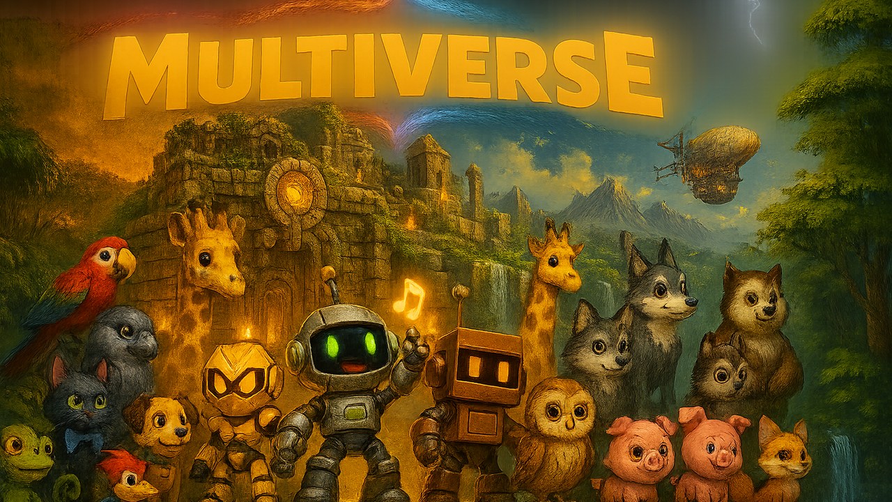 Wondernauts title screen art