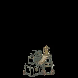 Structure Floating City Cargo Lantern Stack