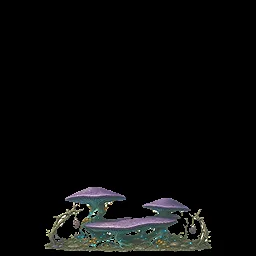 Structure Fungal Mushroom Bench Cluster