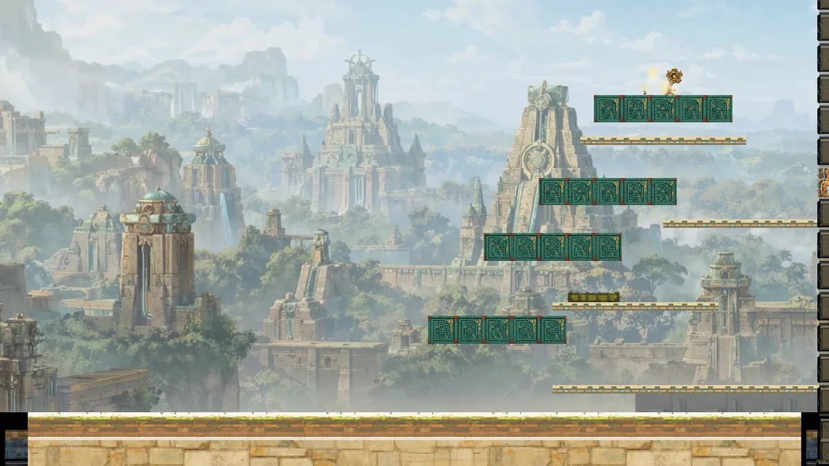 Field capture of Temple Rooftops (World 1, Level 2)