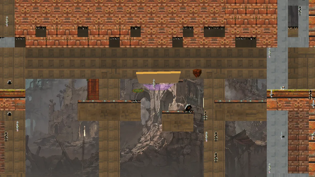 Field capture of Collapsing Corridors (World 1, Level 4)